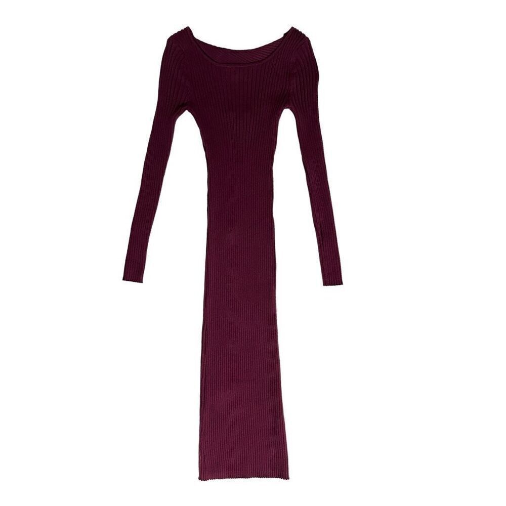 525 Twist‎ Back Dress in Malbec - Picture 2 of 11